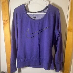 Nike Women's Dri-FIT Purple crewneck